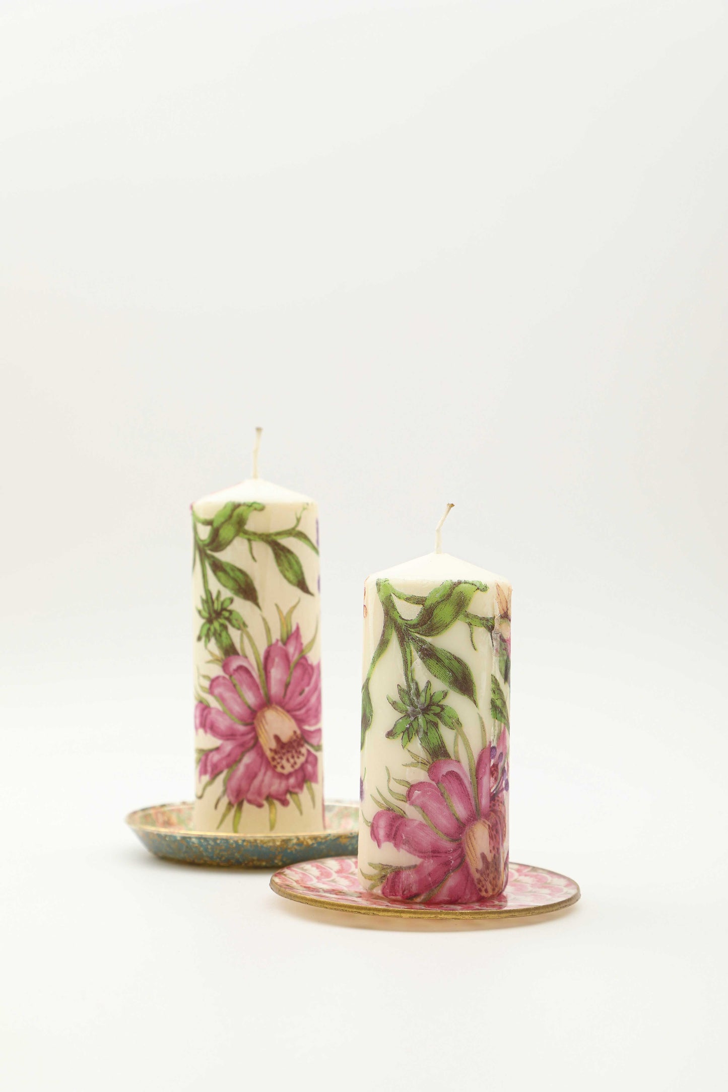 candele d'atmosfera con base in vetro