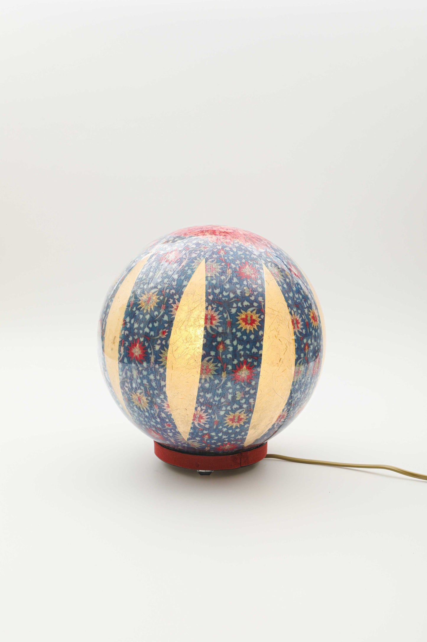 lampada a sfera "chinoiserie fleur en bleu"
