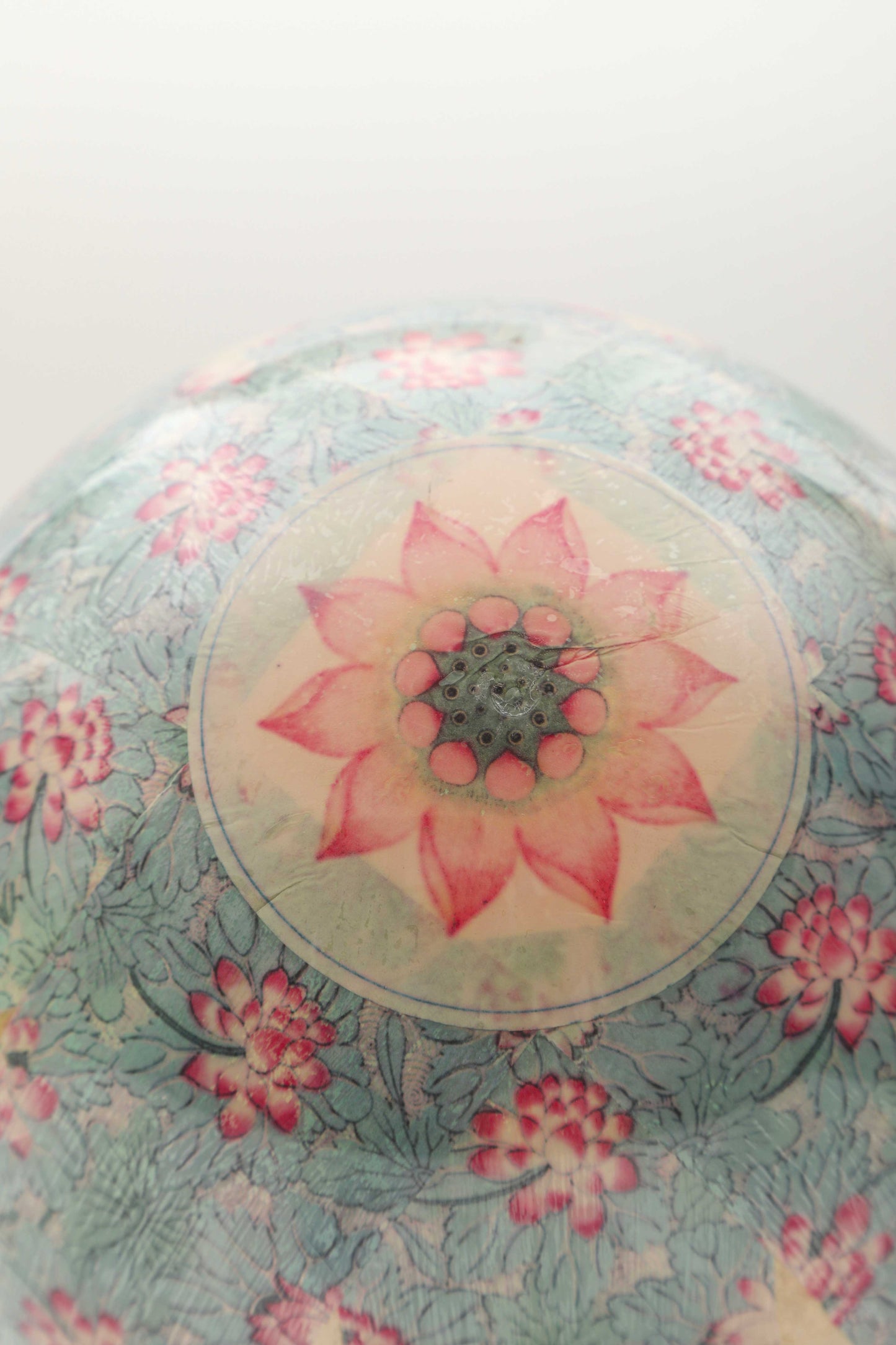 lampada a sfera "chinoiserie nelumbo"