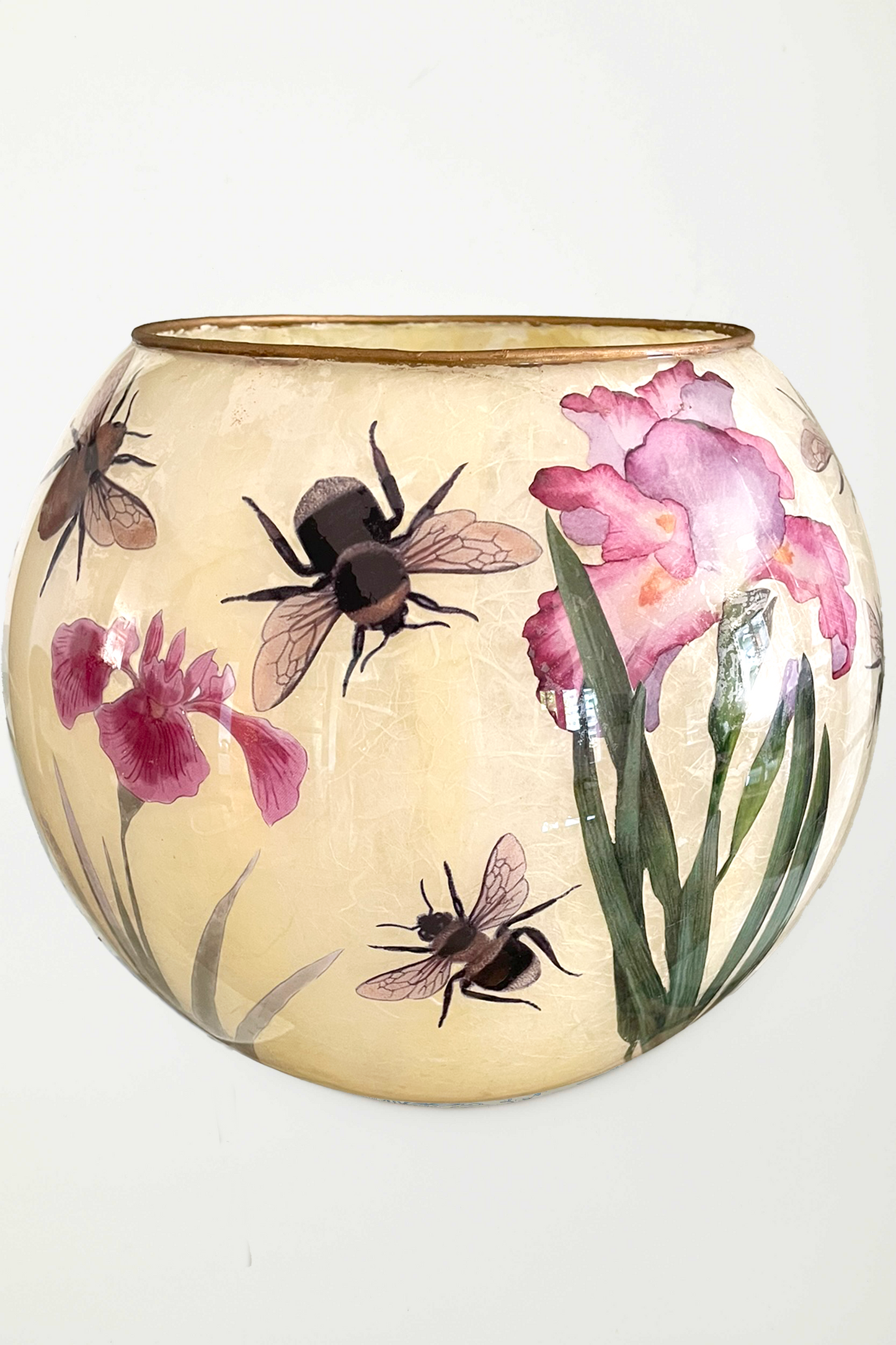Vaso o Lanterna "iris rose"