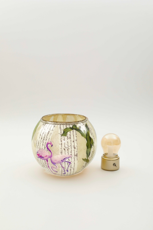 Vaso o Lanterna "flamingo"
