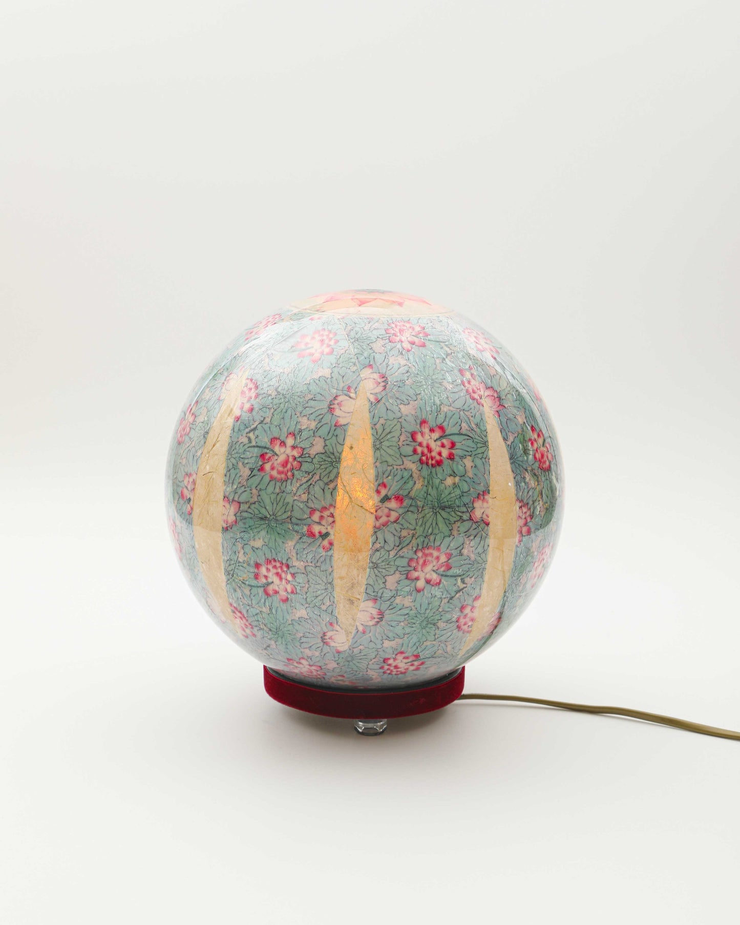 lampada a sfera "chinoiserie nelumbo"