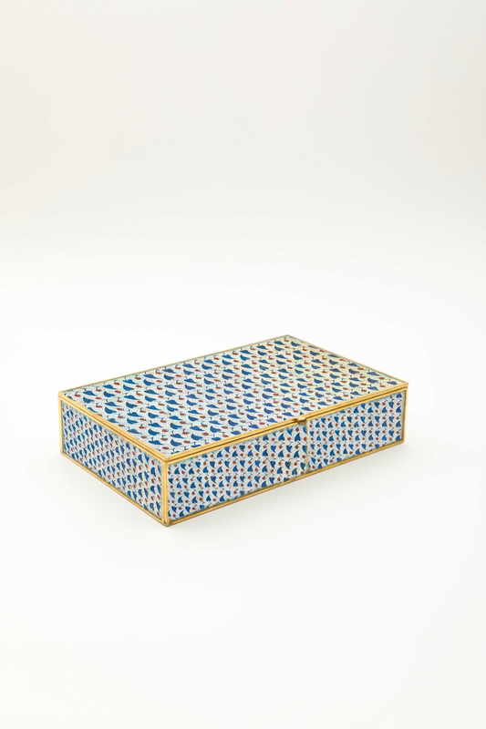 scatola portagioie "papier flèches"