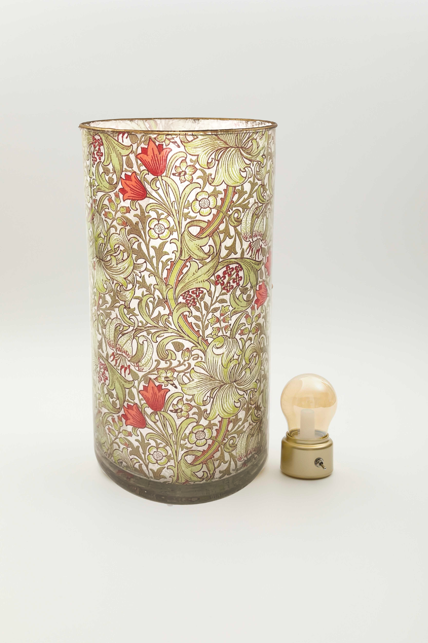 vaso lampada portatile "cilindro décorations vertes"